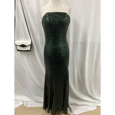 Theia Bridesmaids Green Strapless Dress Size 8
