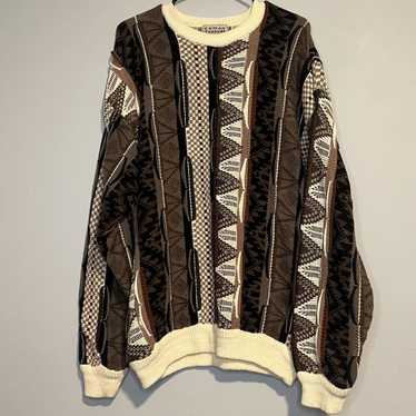 Coogi × Vintage Coogi Style Knit Sweater Brown/Bei