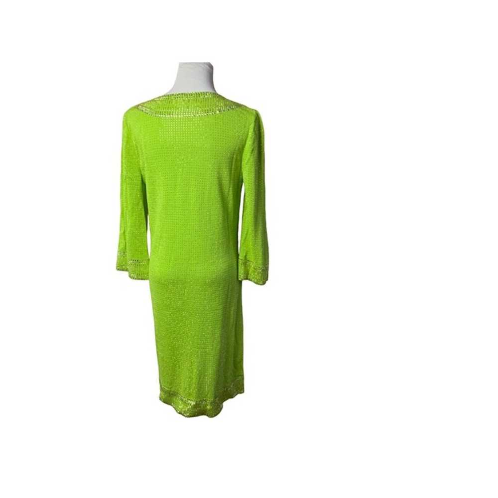 The St. John lime knit dress in size 6 - image 3