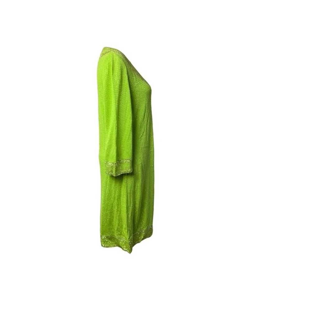 The St. John lime knit dress in size 6 - image 4