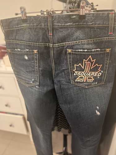 Dsquared2 dsquared maple leaf jeans size 50 sold … - image 1
