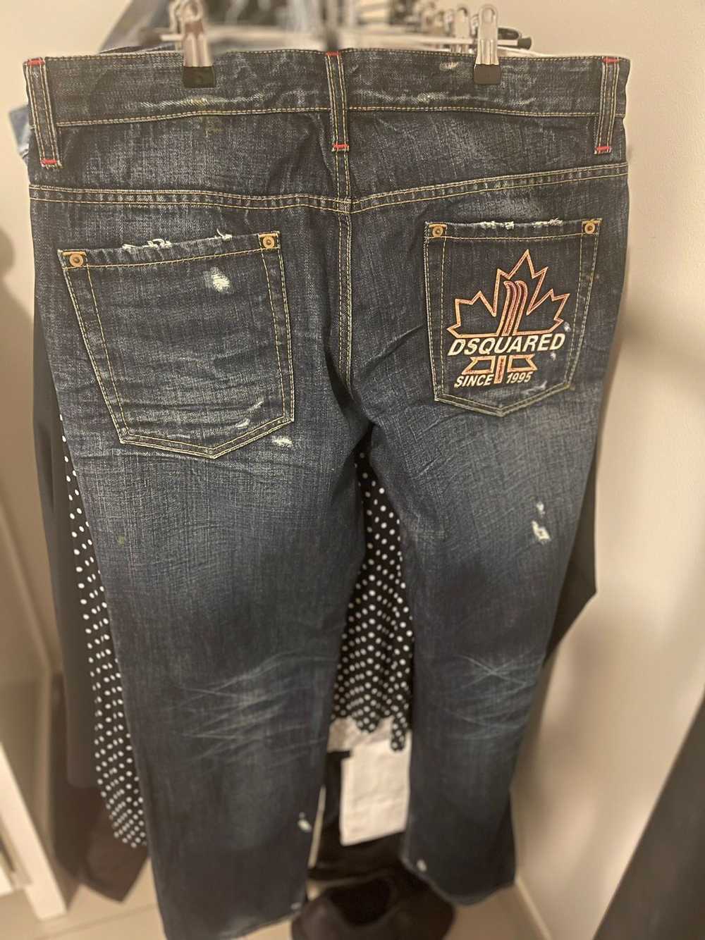 Dsquared2 dsquared maple leaf jeans size 50 sold … - image 2