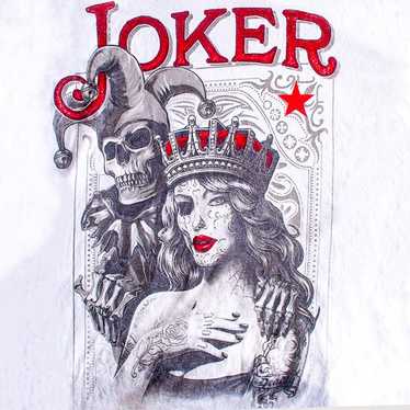 Joker And Queen Mens T-Shirt Size L DOM White - image 1