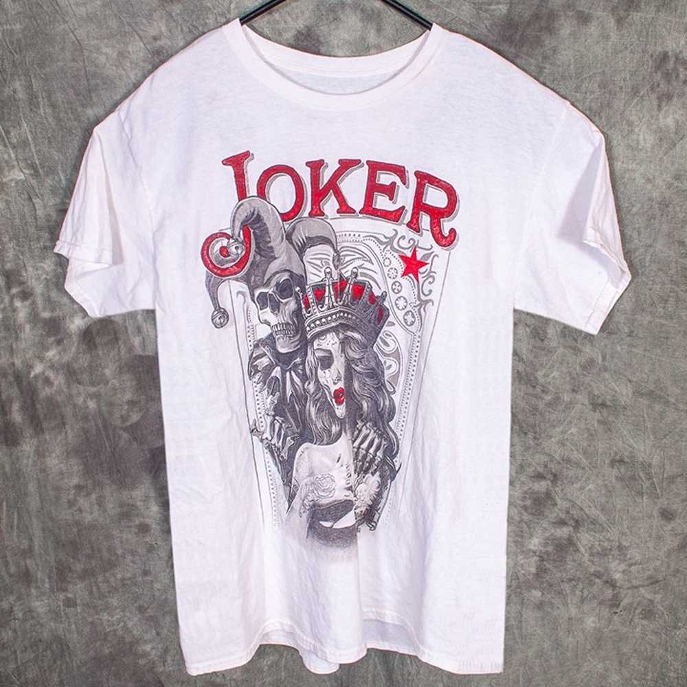 Joker And Queen Mens T-Shirt Size L DOM White - image 2