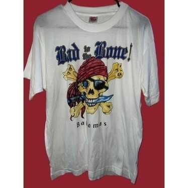 Vintage Late 90s Bad To The Bone Bahamas Shirt Si… - image 1