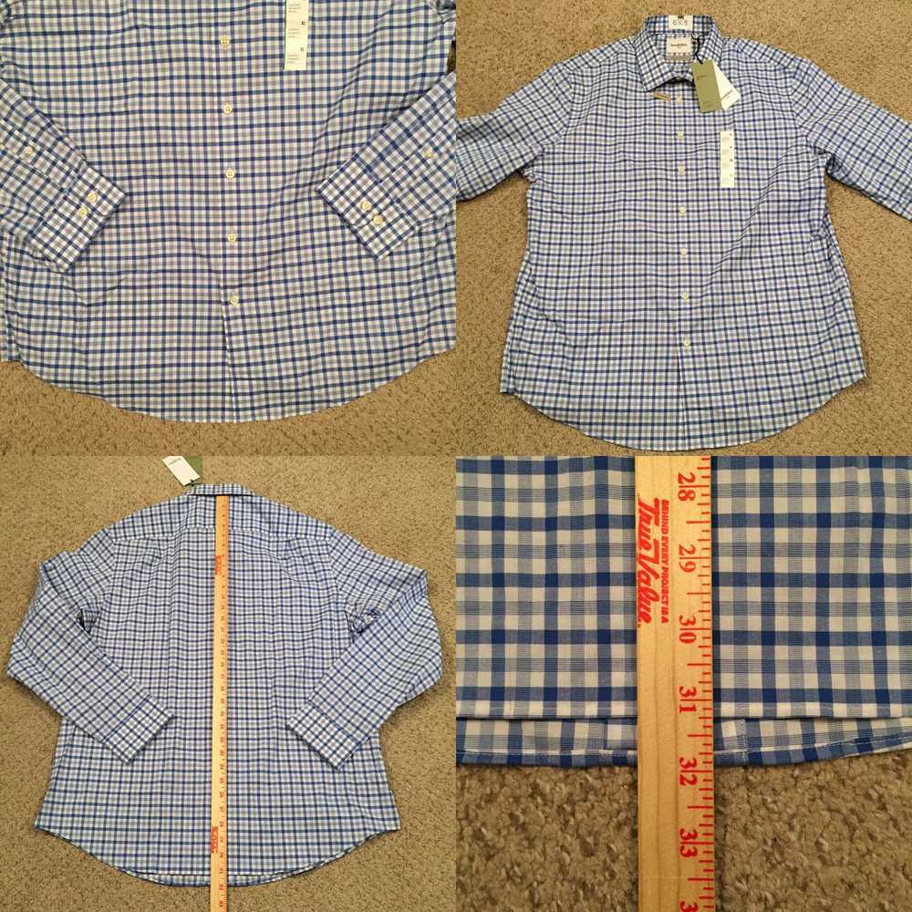 Vintage Goodfellow & Co Shirt Mens XL Blue Plaid … - image 4