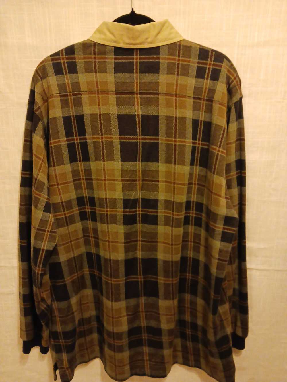 Nautica × Vintage 100% Cotton Plaid Pullover Shirt - image 2