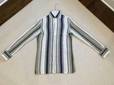 P. Johnson Linen Multi-Stripe Shirt - image 1