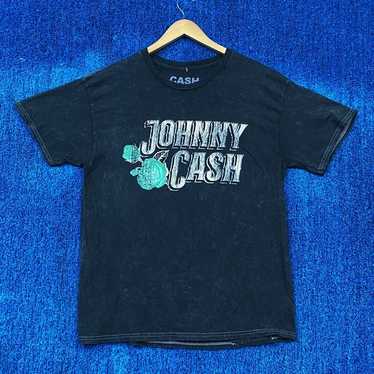 Johnny Cash Mineral Wash Country T-shirt Size Larg