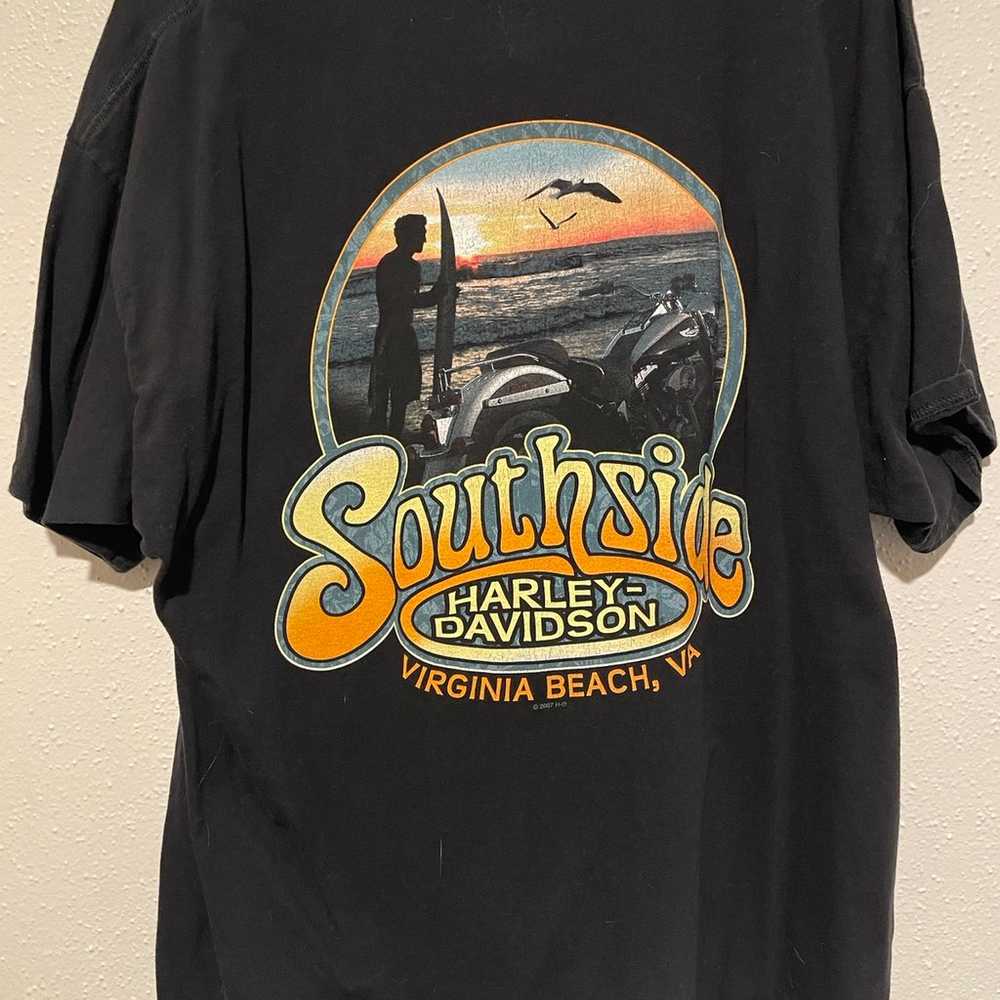 Harley Davidson Vintage Short Sleeve “Virginia Be… - image 2