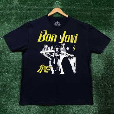 Bon Jovi Slipper When Wet Rock Band T-Shirt Size X