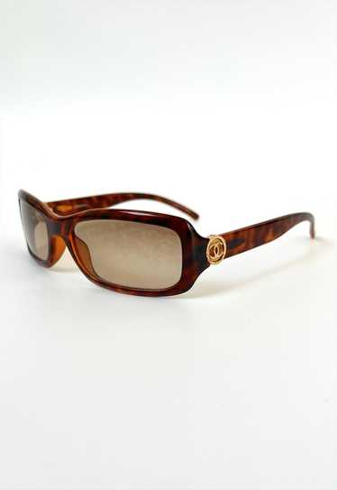 Chanel Sunglasses CC Brown Rectangle Tortoiseshell