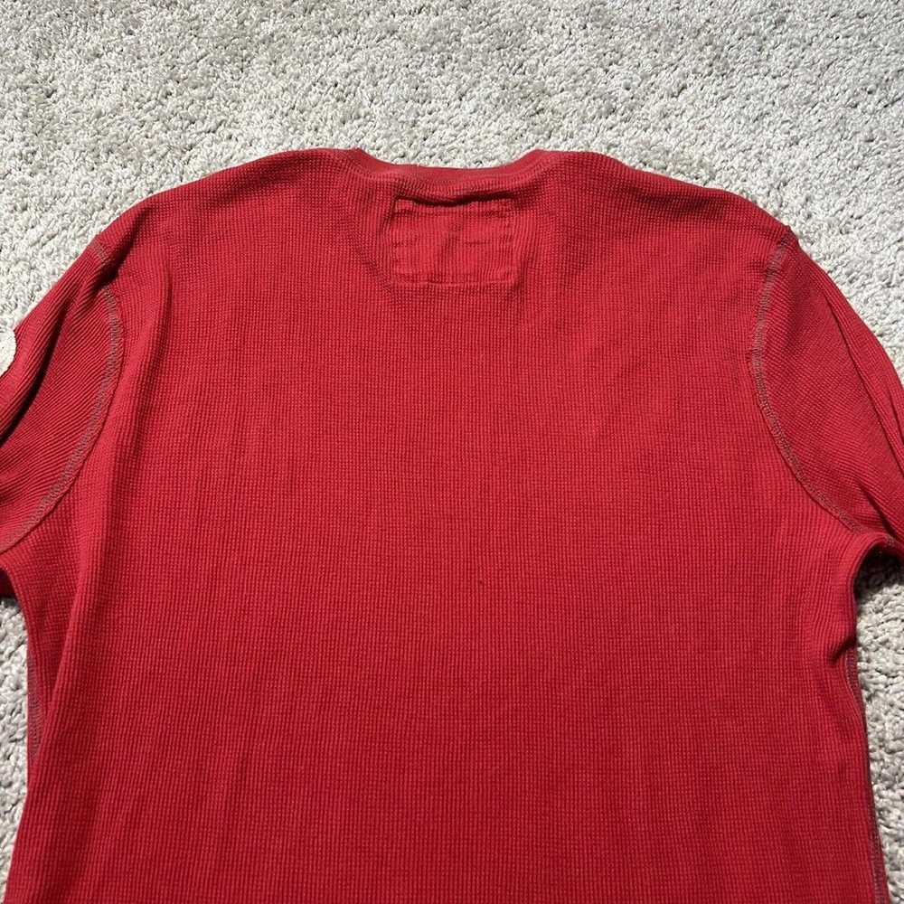 Y2K AEROPOSTALE Thermal Longsleeve T Shirt Red XL… - image 9