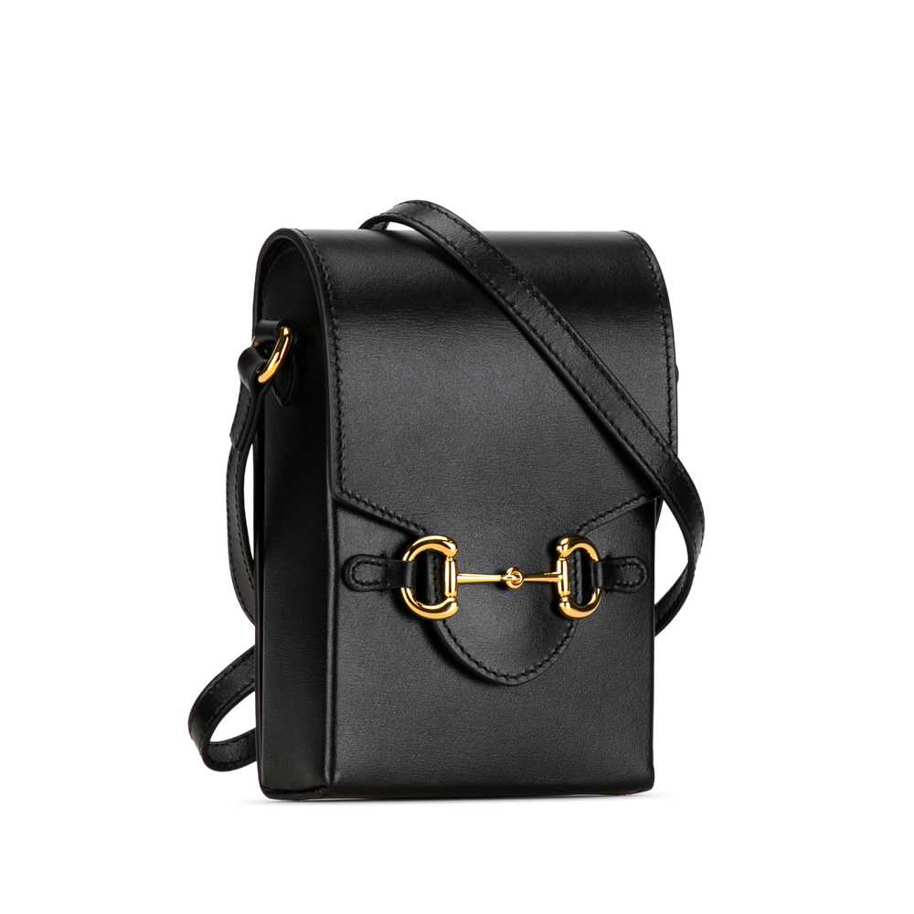 Black Gucci Mini Horsebit 1955 Crossbody Bag - image 2