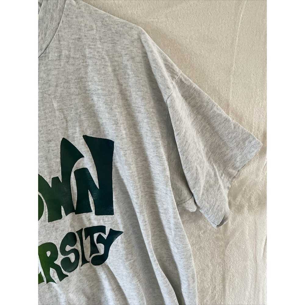 Vintage Brown University Single Stitch T Shirt Si… - image 10