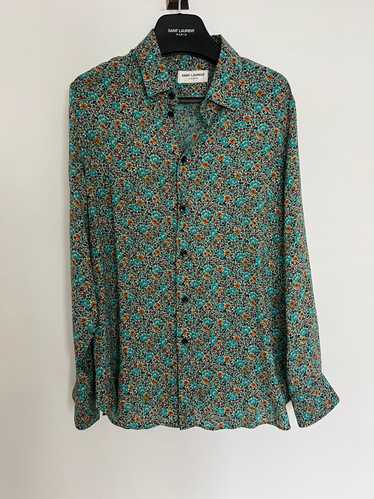 Saint Laurent Paris Rare Hedi Viscoe floral shirt