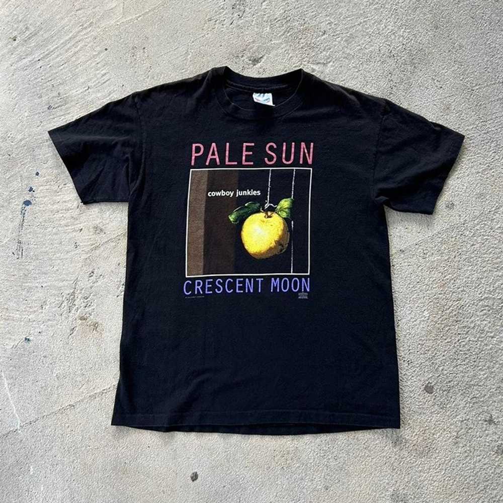 Pale Sun Crescent Moon Cowboy Junkies Vintage Tee - image 1