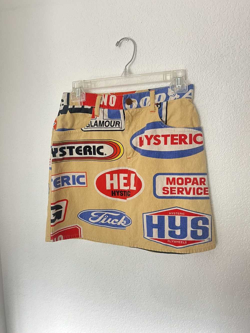 Hysteric Glamour Logo patch mini skirt - image 1