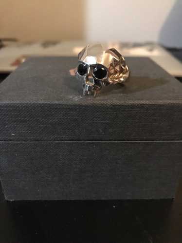 Kasun London Vampire Skull Bite Ring - Silver