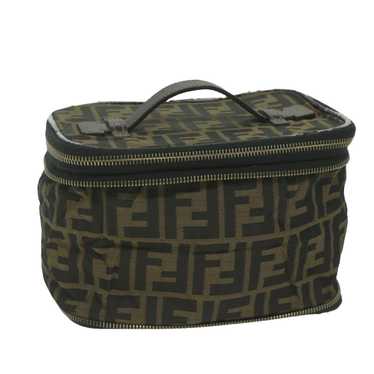 Fendi FENDI Zucca Canvas Vanity Cosmetic Pouch Br… - image 1