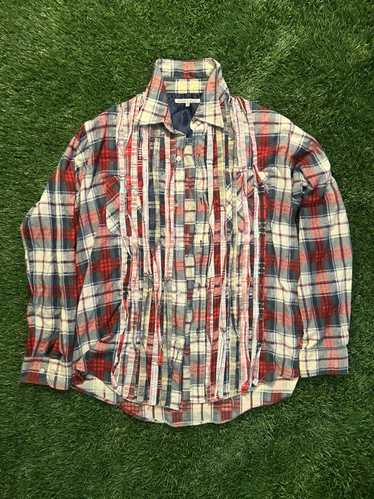 Needles Needles Flannel Red and White