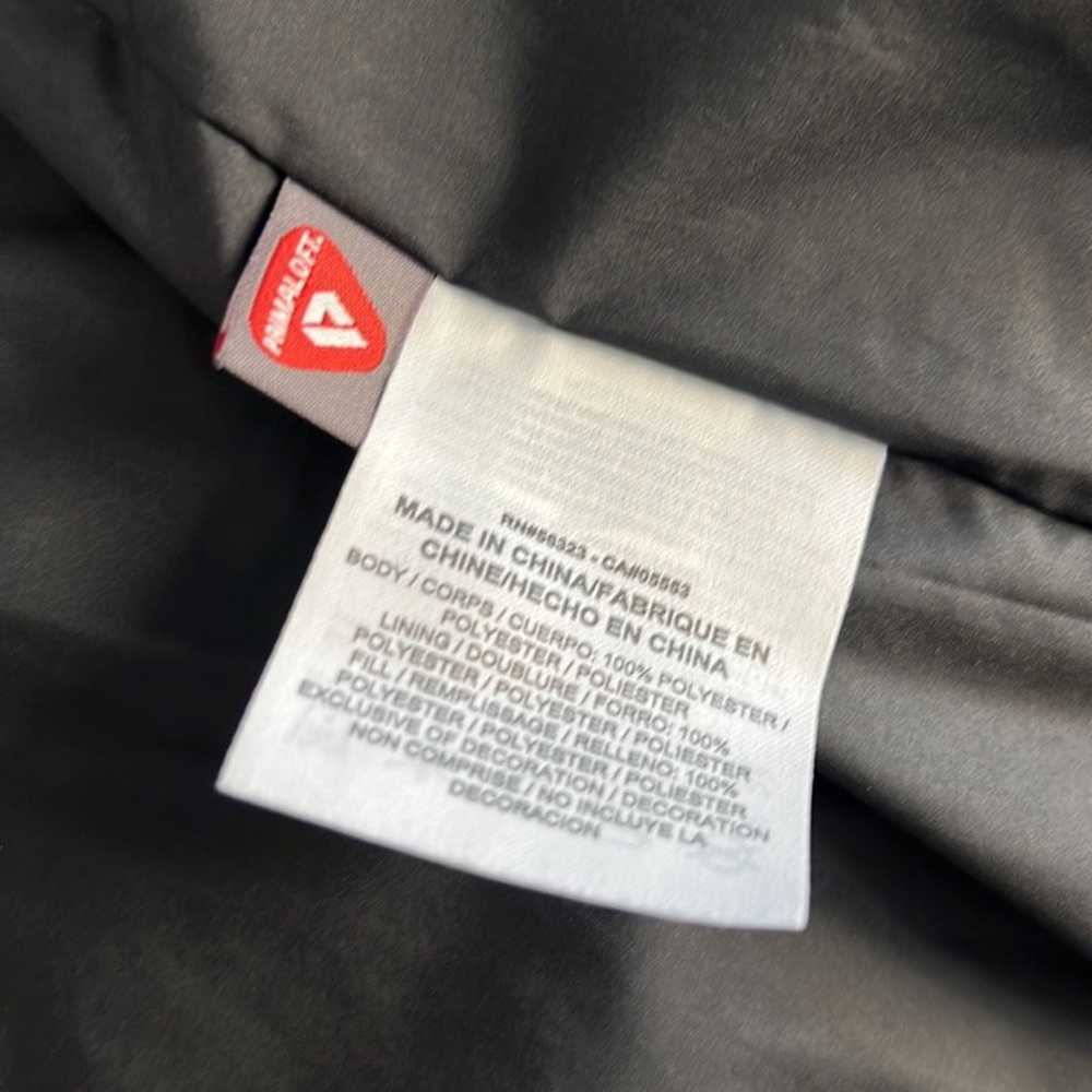 NIKE black quilted primaloft jacket snap front sm… - image 8
