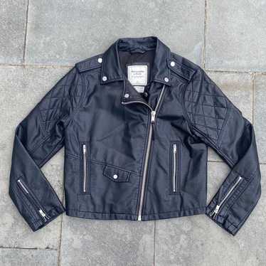 Abercrombie Vegan Leather Moto Jacket