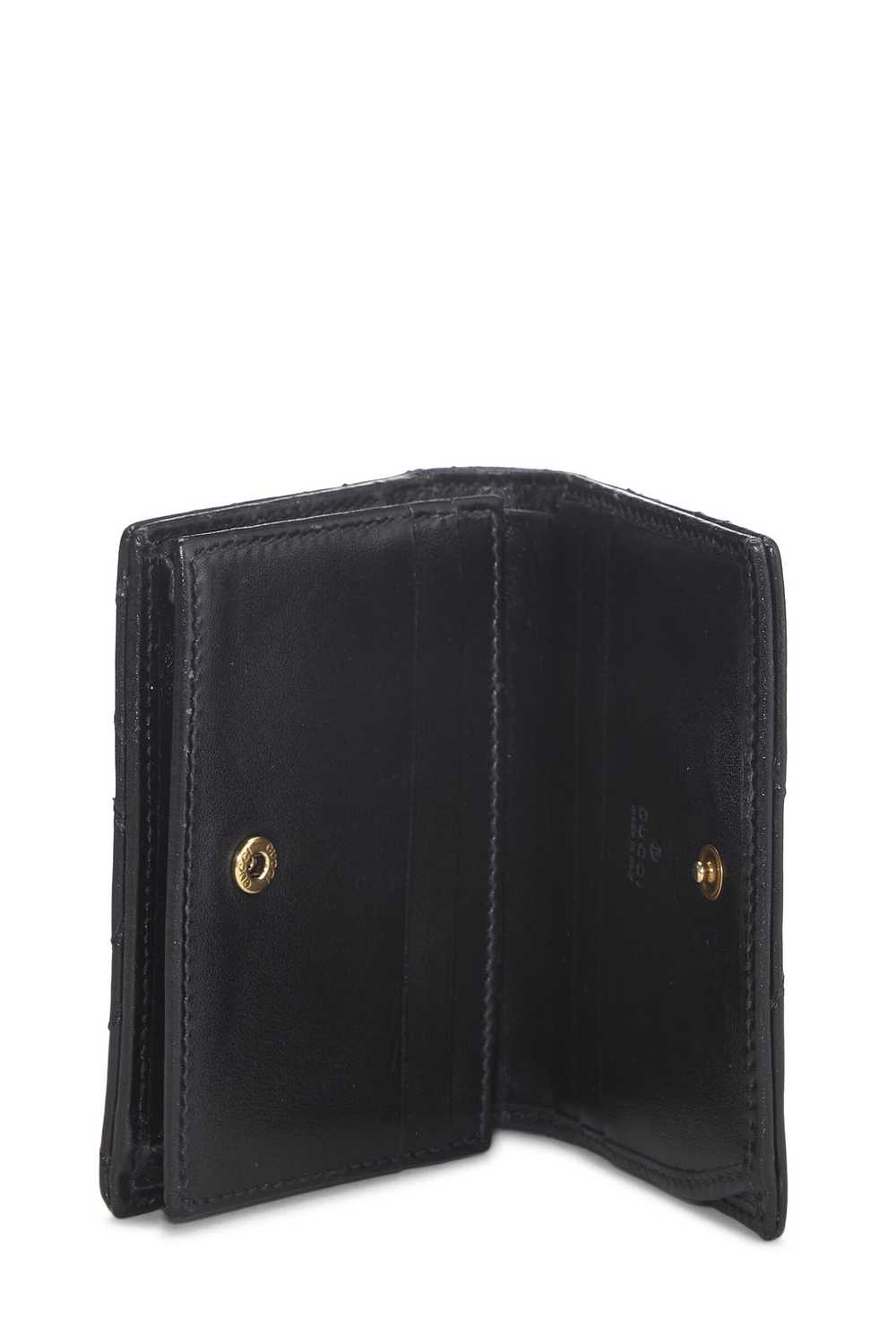 Black Leather GG Marmont Card Case - image 4