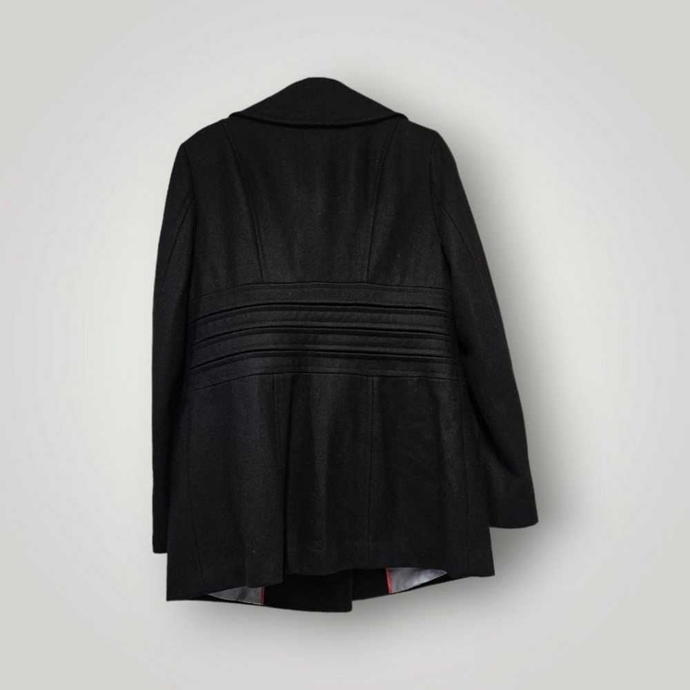 CALVIN Klein Jacket Womens 10 Black Wool Blend Li… - image 2