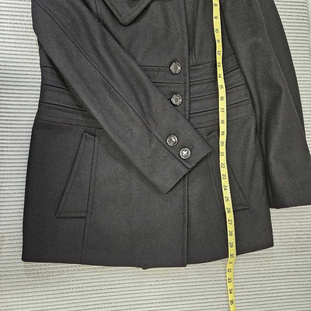 CALVIN Klein Jacket Womens 10 Black Wool Blend Li… - image 8