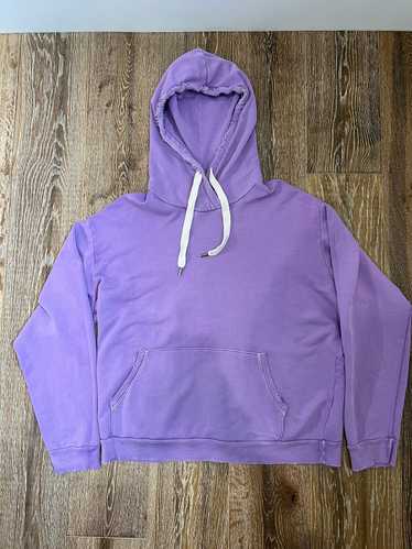 Nsf Nsf distressed oversized baggy lavender hoodie