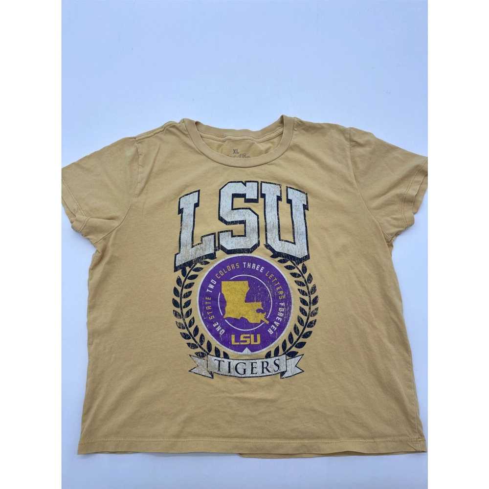 Vintage LSU T-Shirt Women X-large Yellow Goodie T… - image 1