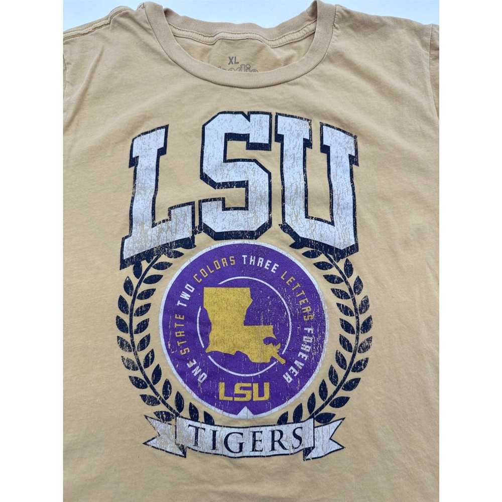 Vintage LSU T-Shirt Women X-large Yellow Goodie T… - image 2