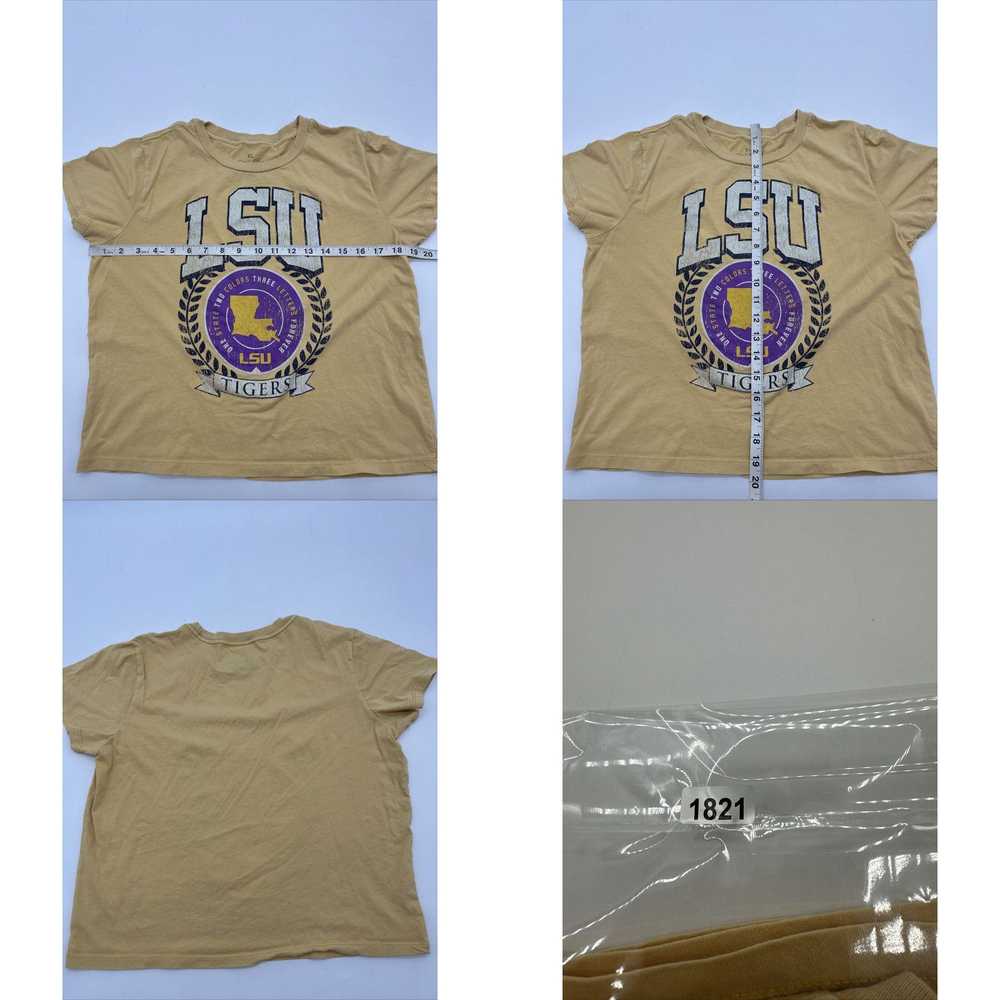 Vintage LSU T-Shirt Women X-large Yellow Goodie T… - image 4