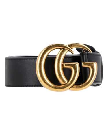Product Details Gucci Black Leather GG Marmont Bel