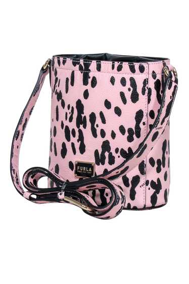 Furla - Light Pink & Black Spotted Genuine Leather