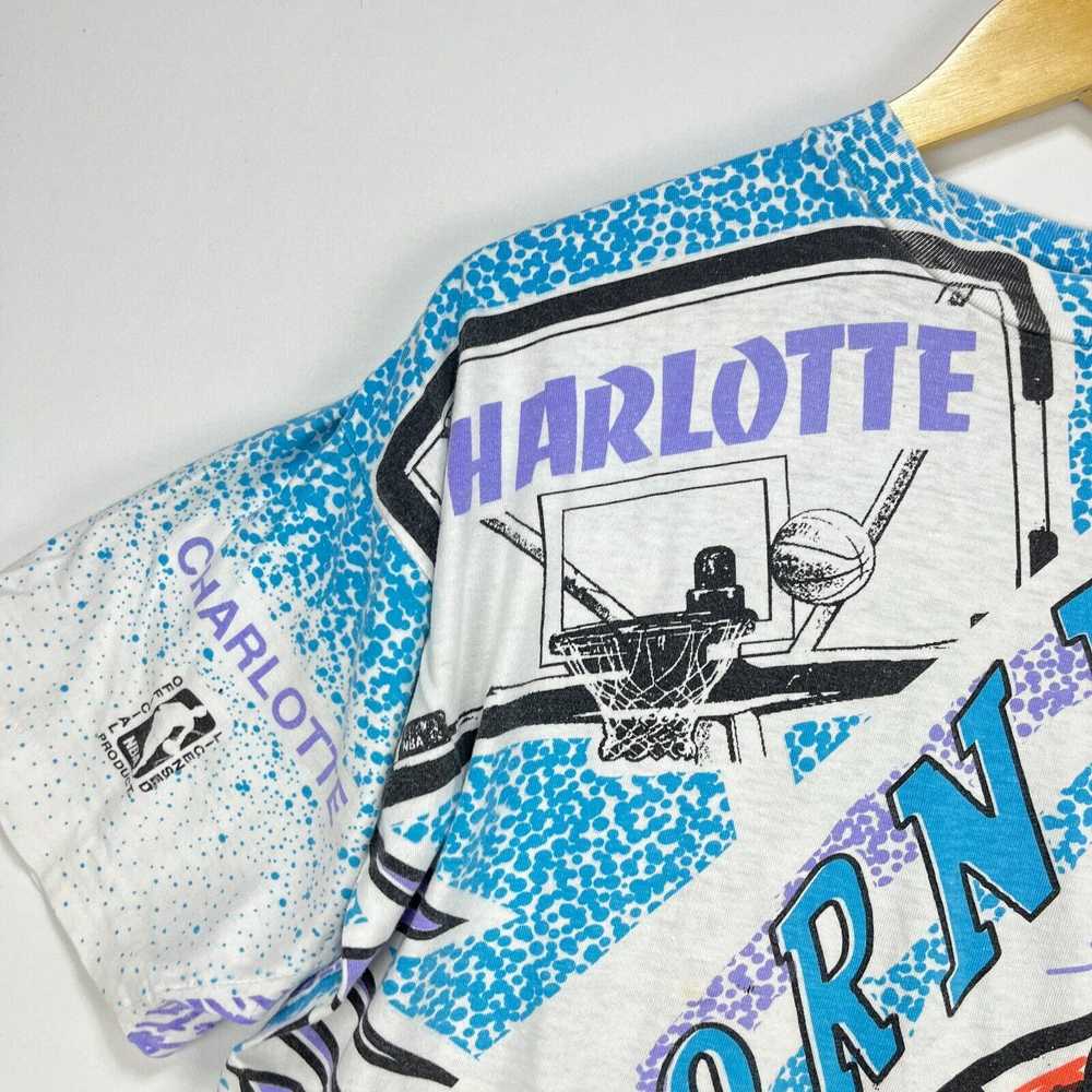 NBA × Vintage Vintage 90s Charlotte Hornets AOP T… - image 3