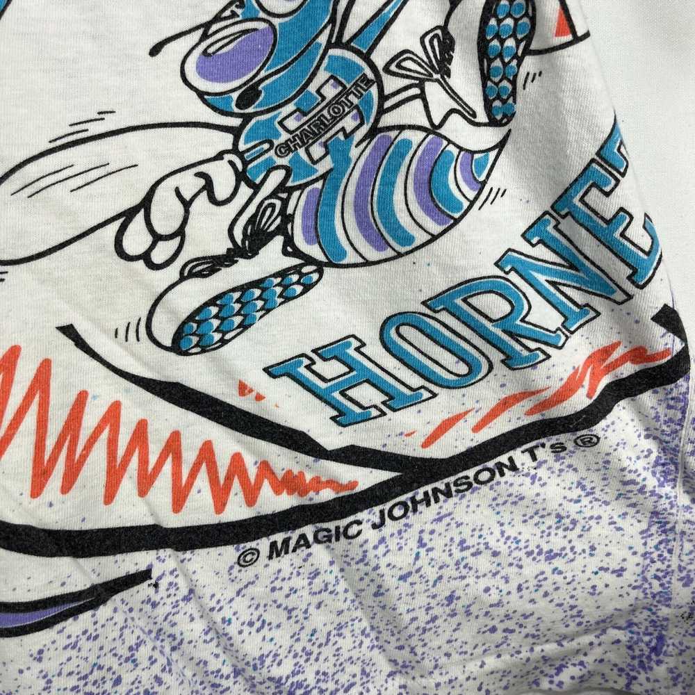 NBA × Vintage Vintage 90s Charlotte Hornets AOP T… - image 7