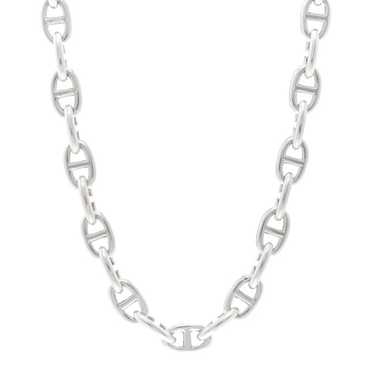 HERMES Sterling Silver Chaine D'Ancre Necklace PM