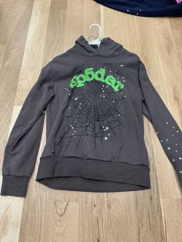 Streetwear sp5der hoodie grey