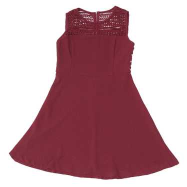 Ladies Dynamite Sleeveless Eyelet Flare Dress