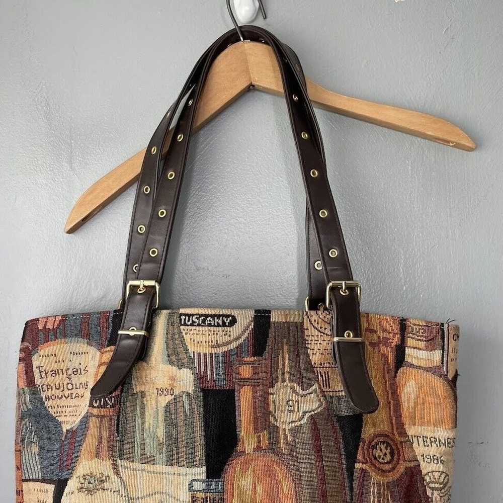 Americana by Sharif Wine Tapestry Woven Tote Bag … - image 2