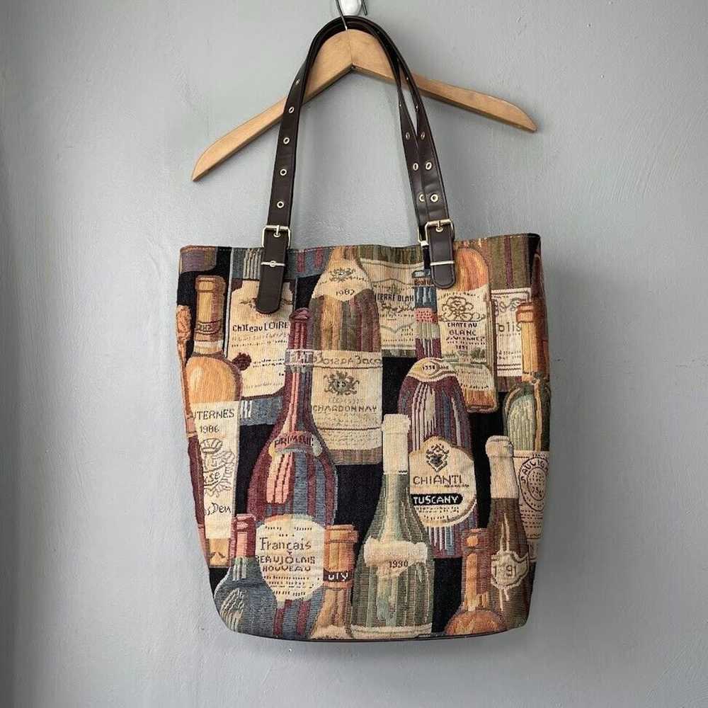 Americana by Sharif Wine Tapestry Woven Tote Bag … - image 5