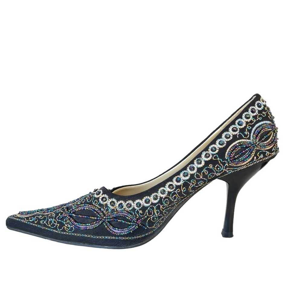 Shiekh beaded embroidered heels - image 3