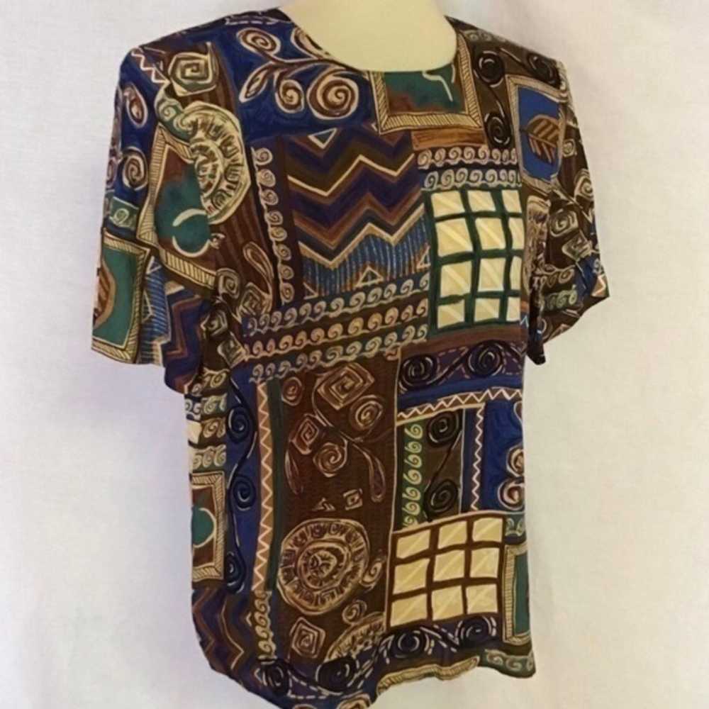 Vintage wild 80s tunic - image 4