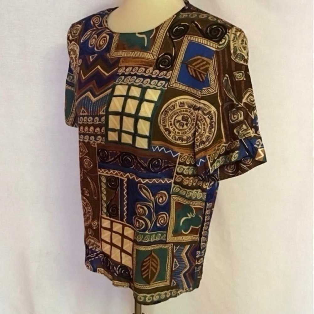 Vintage wild 80s tunic - image 7