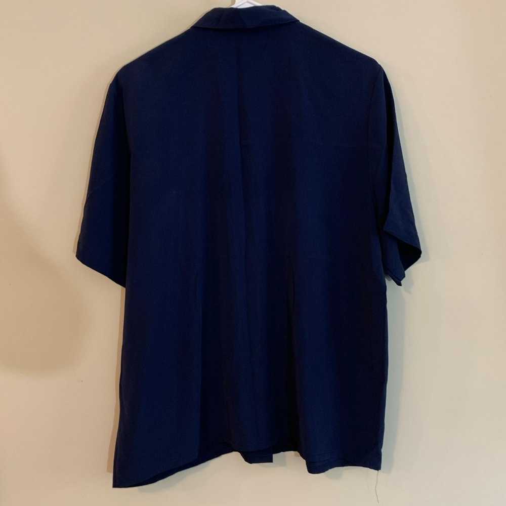 Christie & Jill vintage pleated shirt sleeve blou… - image 6