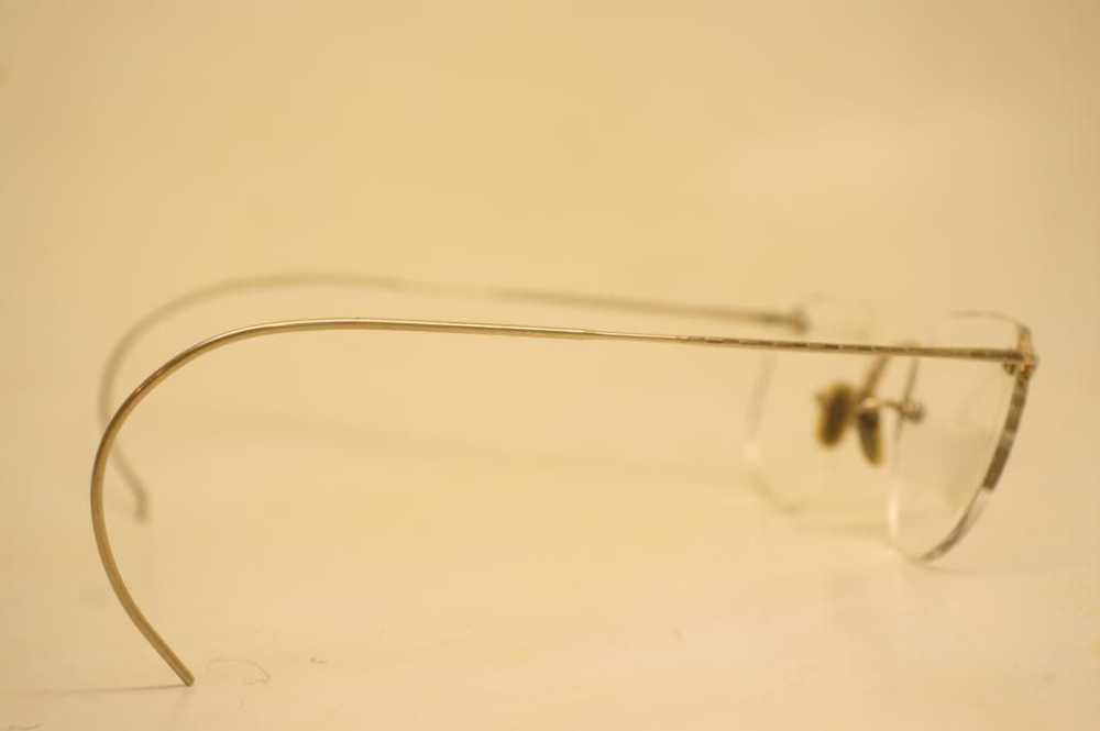 Antique Eyeglasses AO 1/10 12k Gold 42-37mm Rimle… - image 2