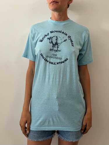 The Rocky Mountain Oyster Jackson Hole tee