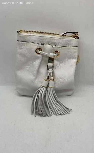 Michael Kors Womens White Leather Crossbody Bag